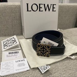 *Sold*. LOEWE Anagram reversible belt-80cm